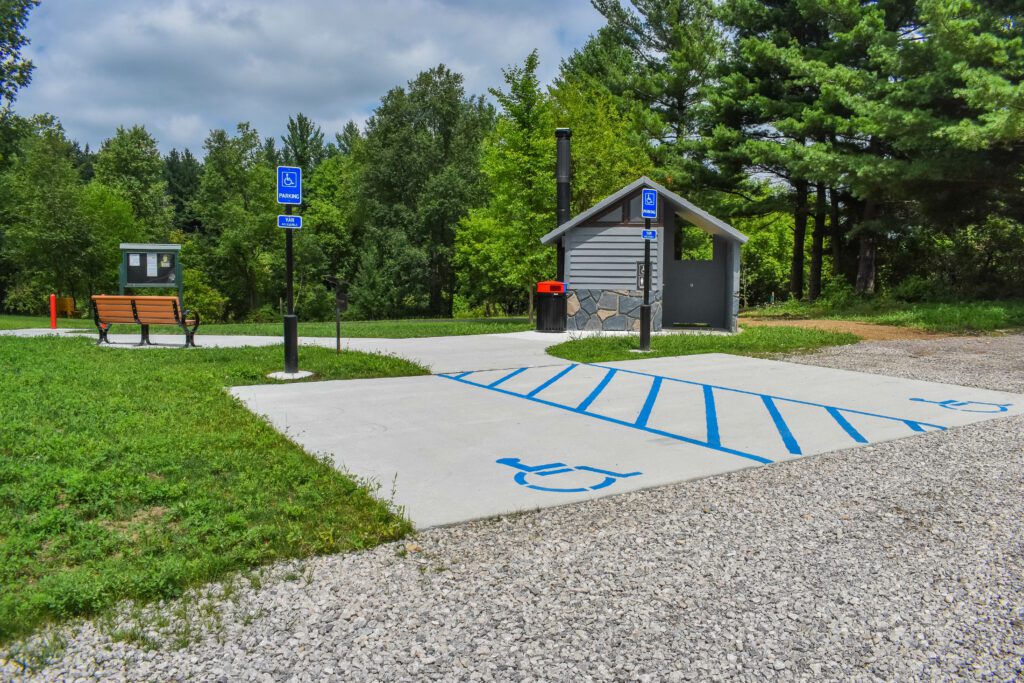 Marathon Twp Park Improvements wheelchiar parking